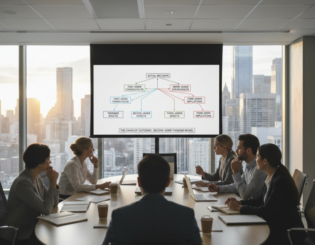 Thinking in Second-Order Consequences Before Acting